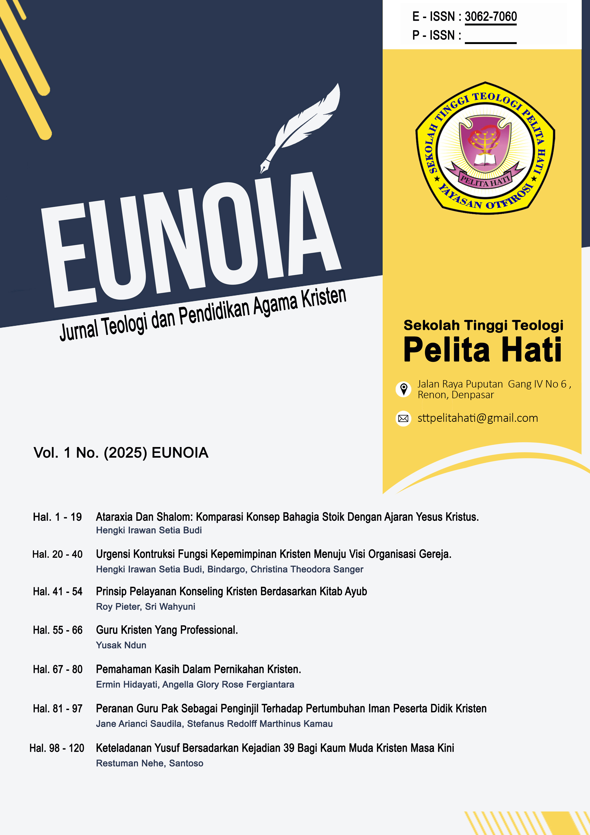 					Lihat Vol 1 No 2 (2025): EUNOIA
				